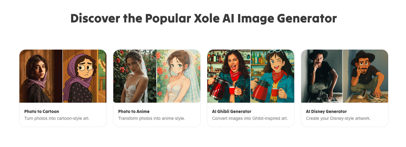 Xole AI Homepage