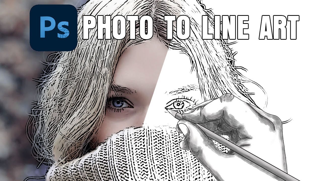 Turn a Photo into a Line Drawing with Photoshop