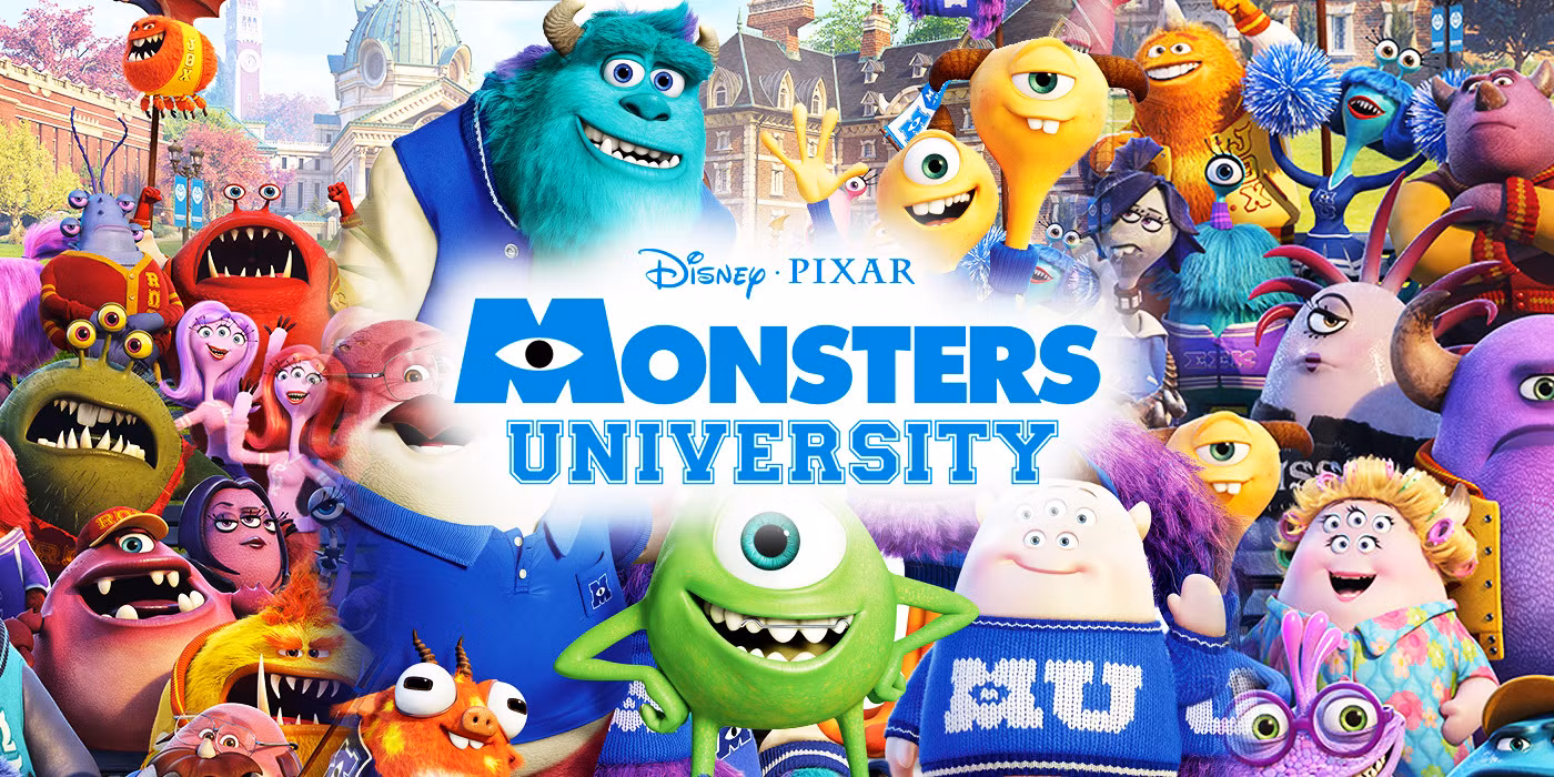 Monsters Pixar Character Poster